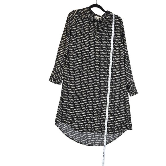 Prologue Womens XL Hi Low Shirt Dress Button Front Minimalist Casual Geometric - Picture 6 of 10